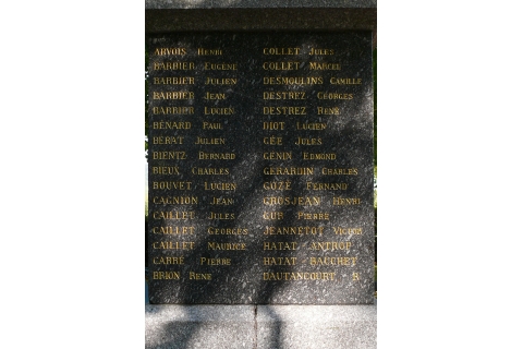 Liste des disparus 14-18