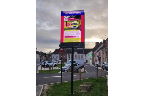 Photo du panneau lumineux